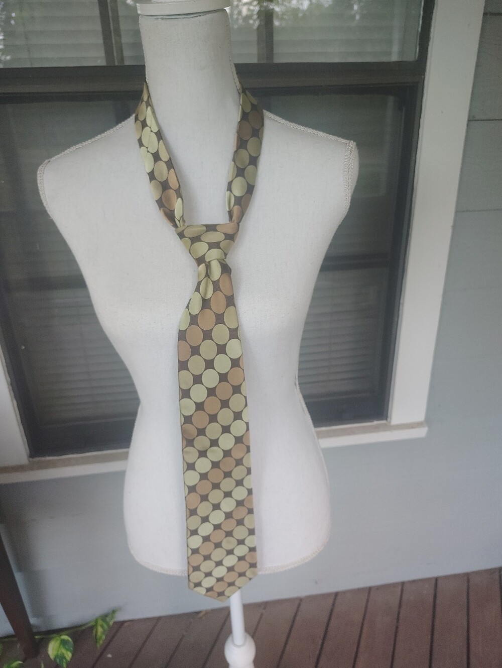 BCBG, Polka Dot 100% Imported Silk, Hand Sewn Necktie